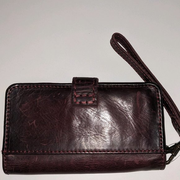 Frye Melissa Phone Wallet Wristlet - Women's Leather Cogniac - Picture 2 of 4